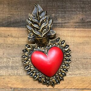 Mexican Heart HandCrafta 9”x 5”